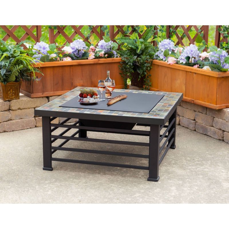 34" Cascade Slate Fire Pit - Pleasant Hearth