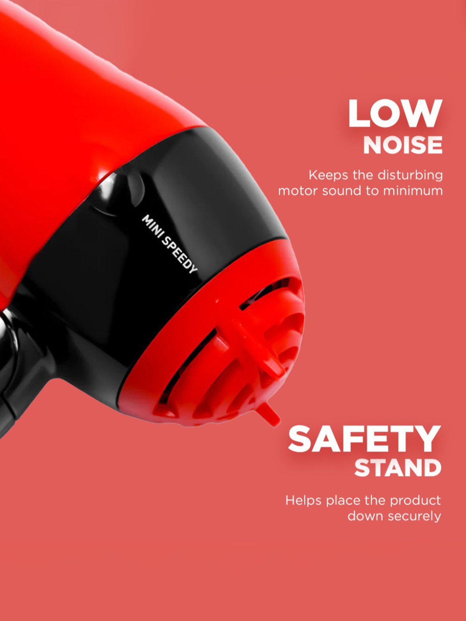 Ikonic Me Mini Speedy Hair Dryer - Red
