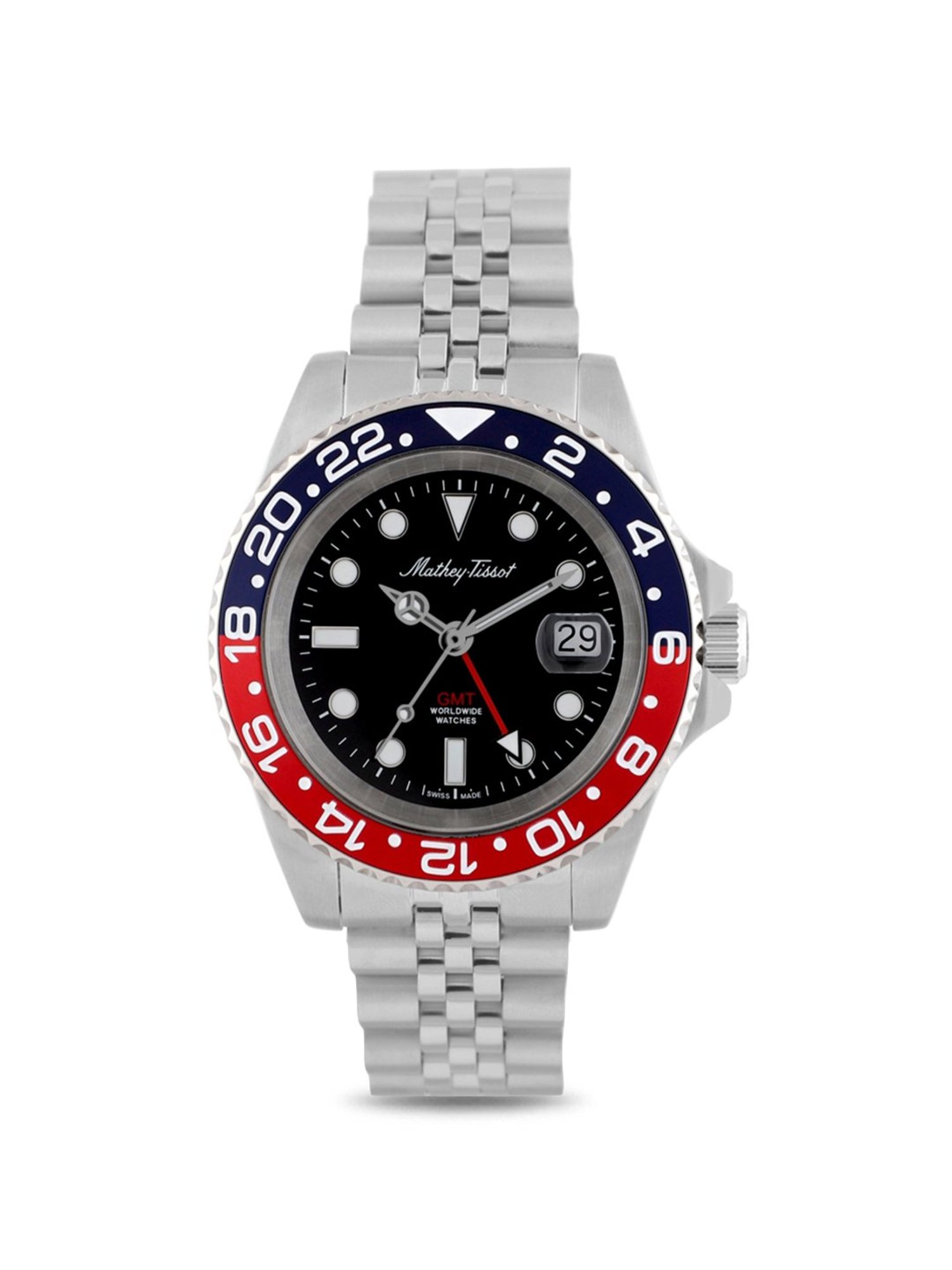 Mathey Tissot H903AR Rolly Vintage GMT Analog Watch for Men