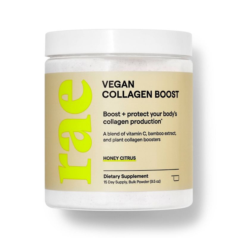 Rae Vegan Collagen Boost Dietary Supplement Bulk Powder - Honey Citrus - 9.5oz