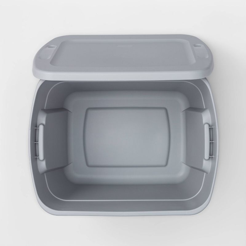 18gal Tote Cement Gray - Room Essentials™