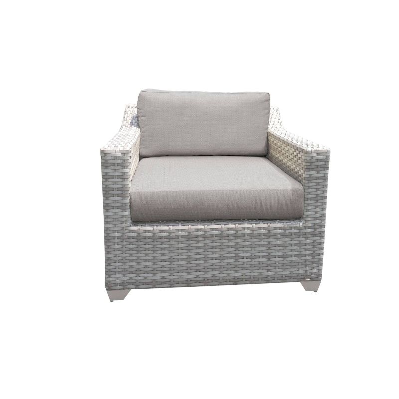Fairmont 6pc Patio Seating Set with Cushions - Ash - TK Classics