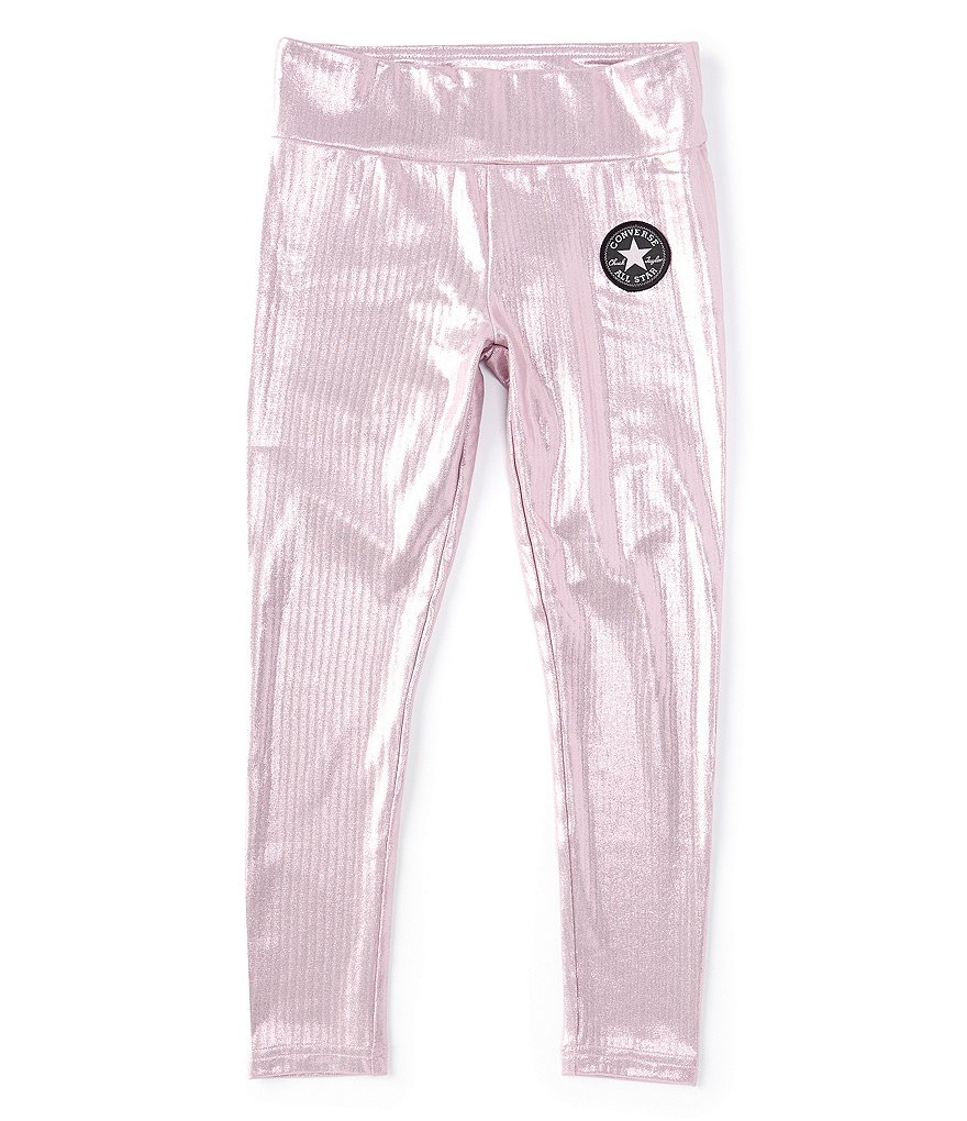 Converse Big Girls 7-16 High-Rise Dri-Fit Foil Printed Leggings