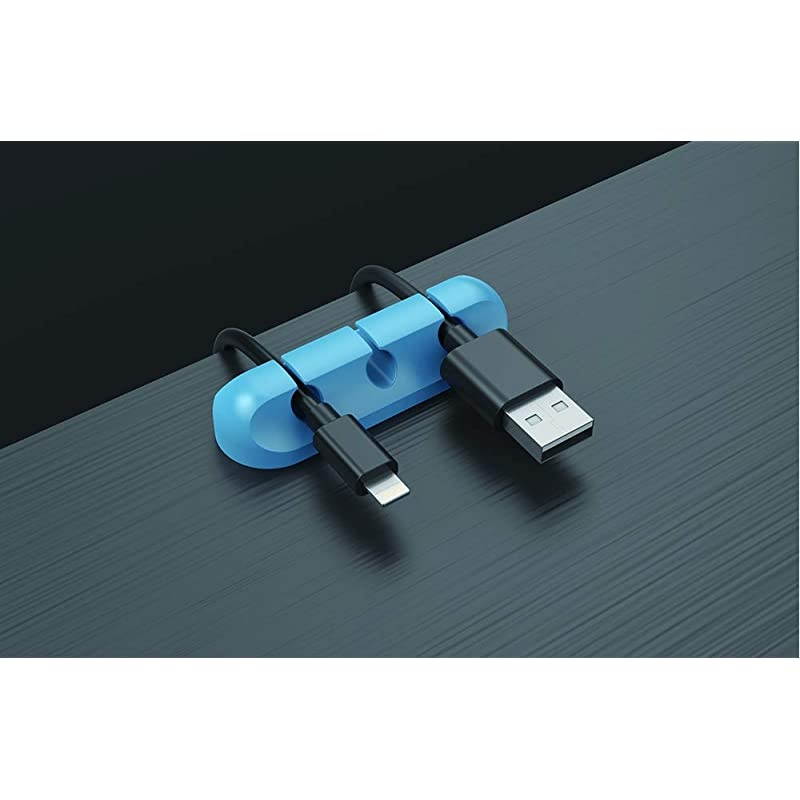 2 Pack Cable Clips  Cord Organizer Cable Management 6mm Wire Holder System Rubber Adhesive Cord Hooks fit Home Office Cubicle Car Desk Accessories