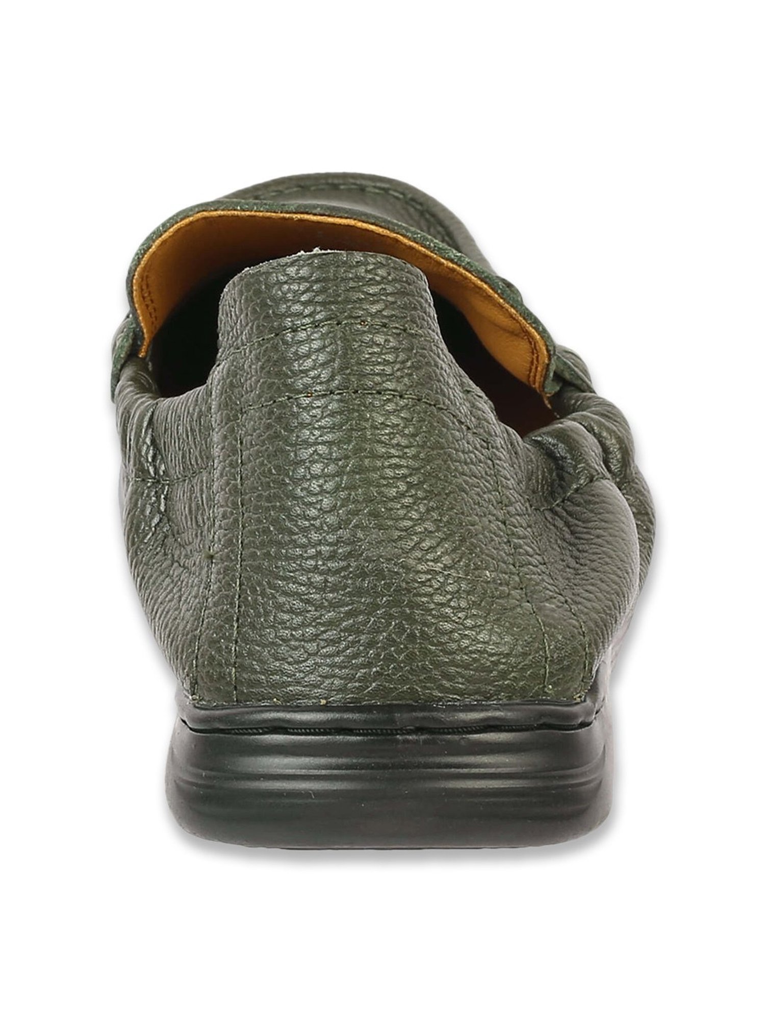 Mochi Men's Green Casual Loafers