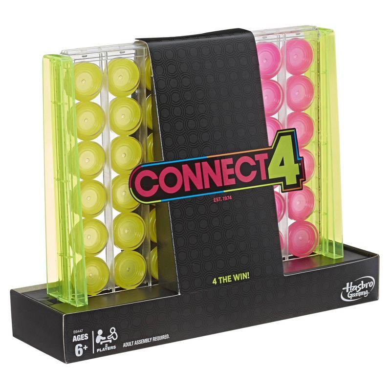 Connect 4 Neon Pop Board Game Strategy Game