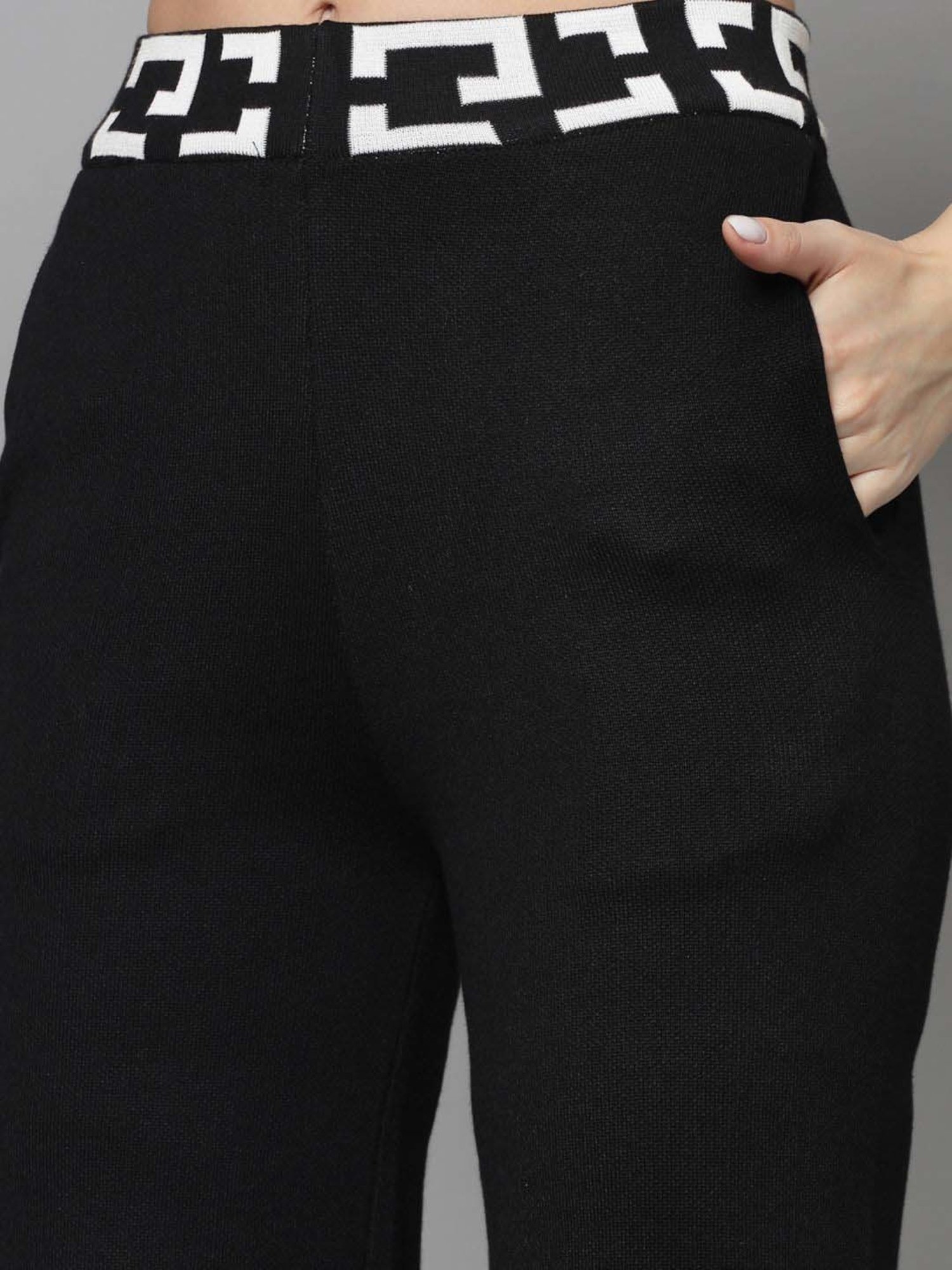 Mafadeny Black Printed T-Shirt Pants Set