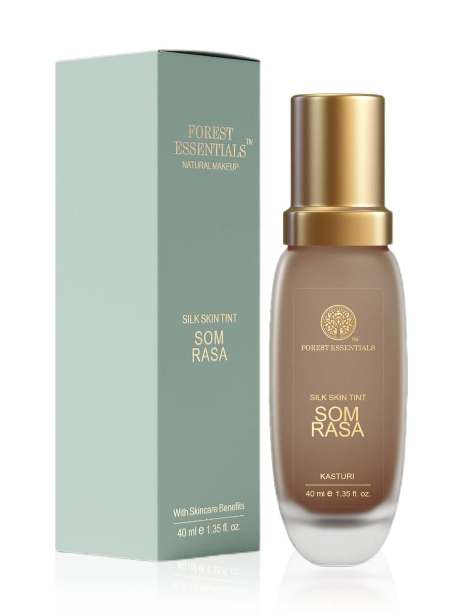 Forest Essentials Som Rasa Silk Tint Kasturi Foundation for Even Skintone - 40 ml