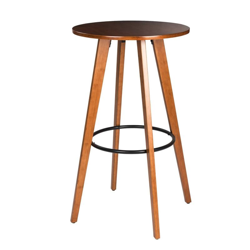 Bamboo Round Bar Table Brown - Glitzhome