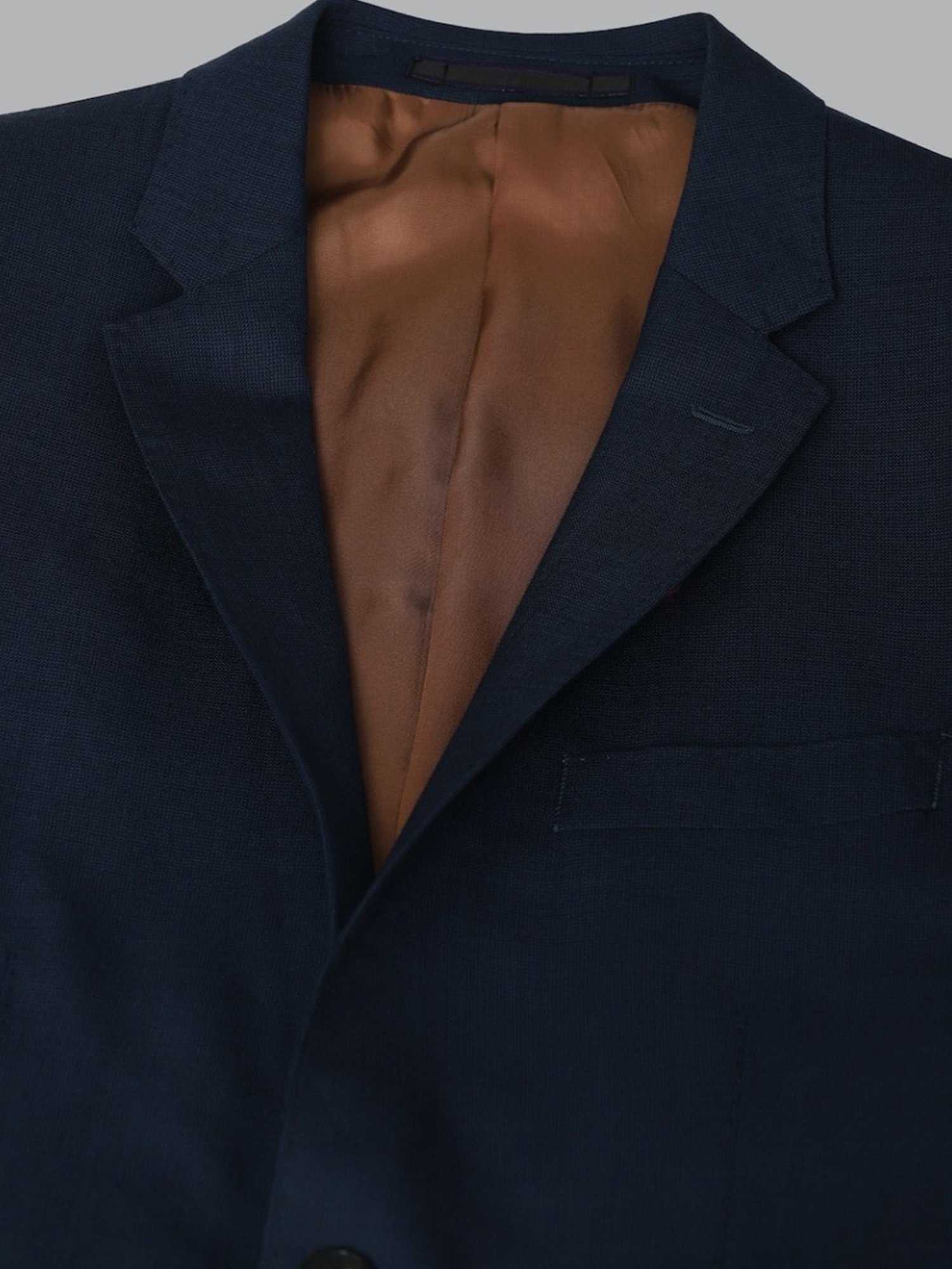 Luxure By Louis Philippe Navy Slim Fit Two Piece Suit