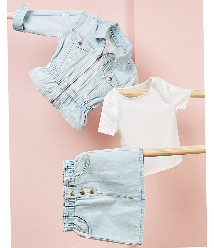 Edgehill Collection Little Girls 2T-6X Coordinating Lurex Stripe Woven Skirt