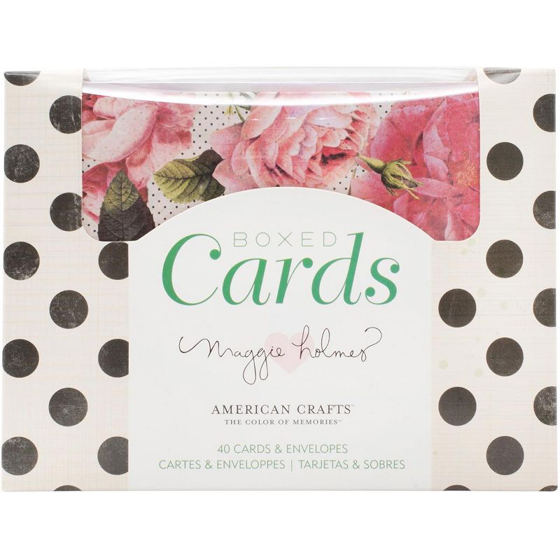 American Crafts A2 Cards W/Envelopes (4.375"X5.75") 40/Box-Maggie Holmes Open Book
