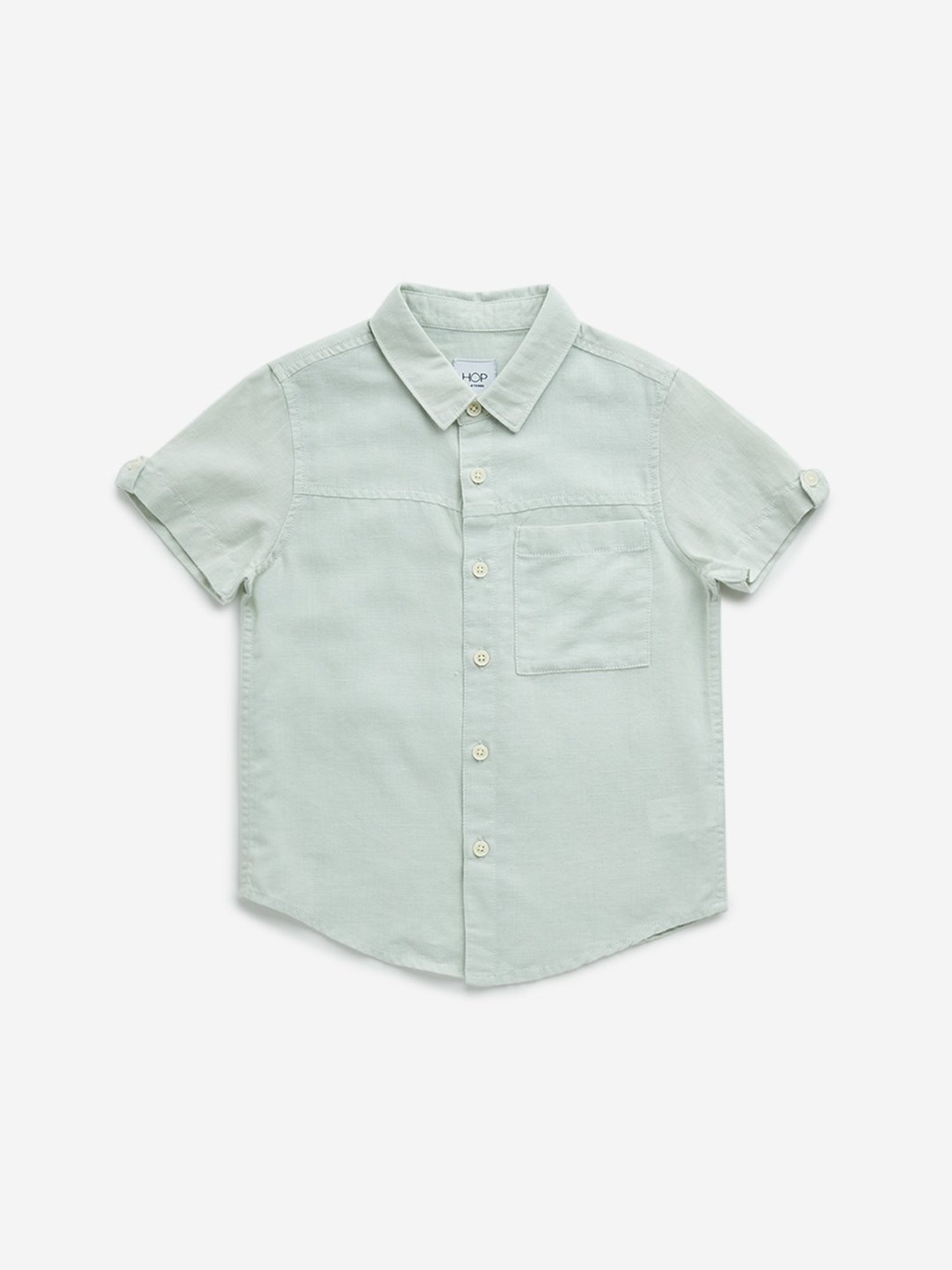 HOP Kids by Westside Sage Blended Linen Shirt