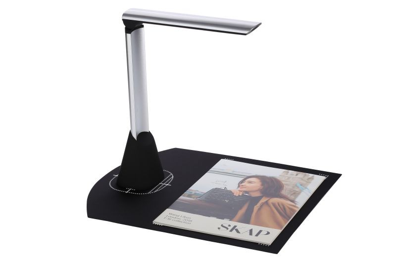 BK34 Book & Document Scanner, Auto-Flatten & Deskew Powered by AI Technology, Foldable & Portable, Capture Size A4, Compatible with Windows & Mac OS