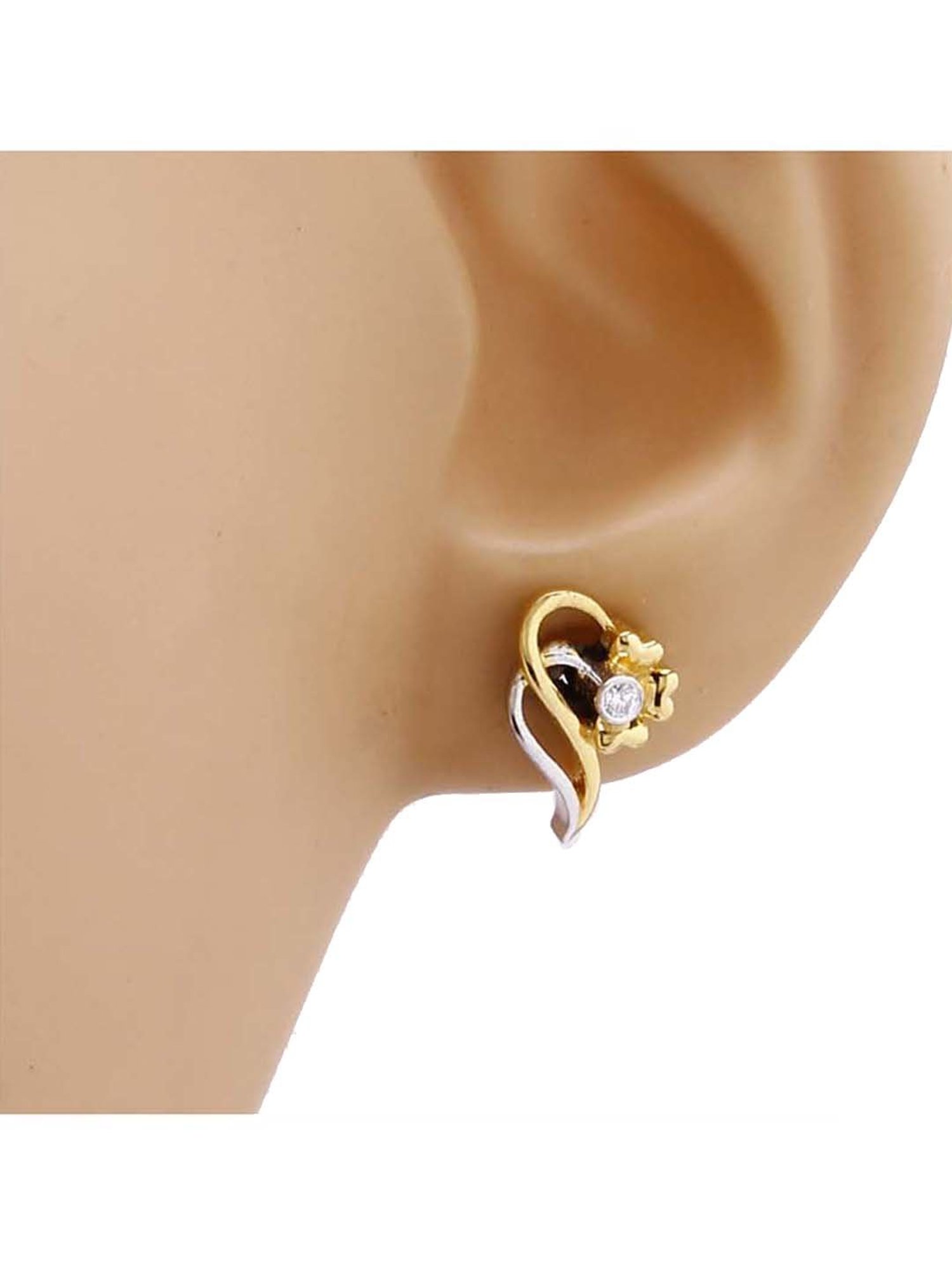 Waman Hari Pethe Jewellers 18k Gold & Diamond Earrings for Women