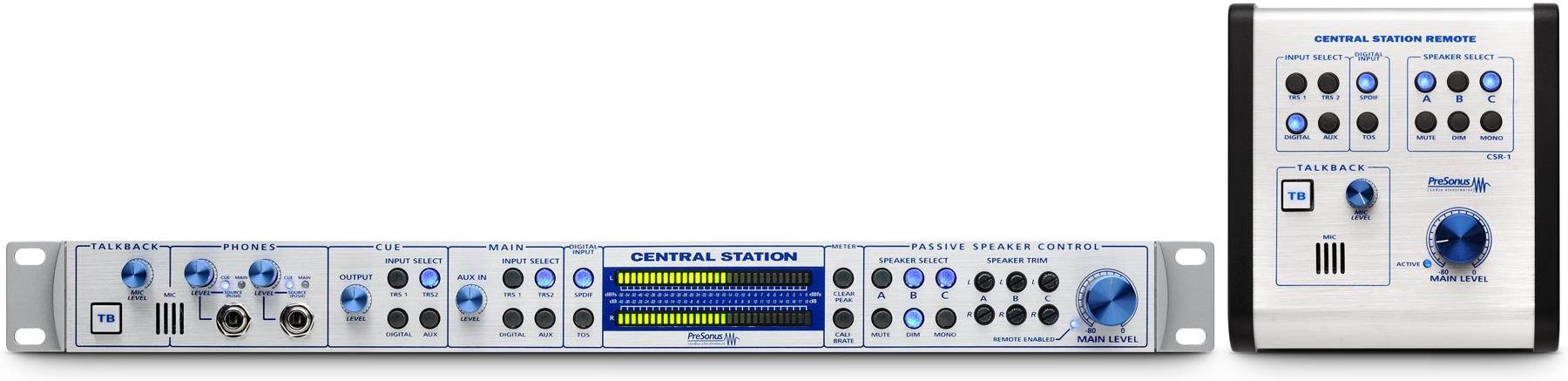 PreSonus Central Station Plus Studio Control Center w/ CSR-1 Remote