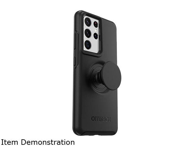 OtterBox Otter + Pop Symmetry Series Black Case for Galaxy S21 Ultra 5G 77-81709