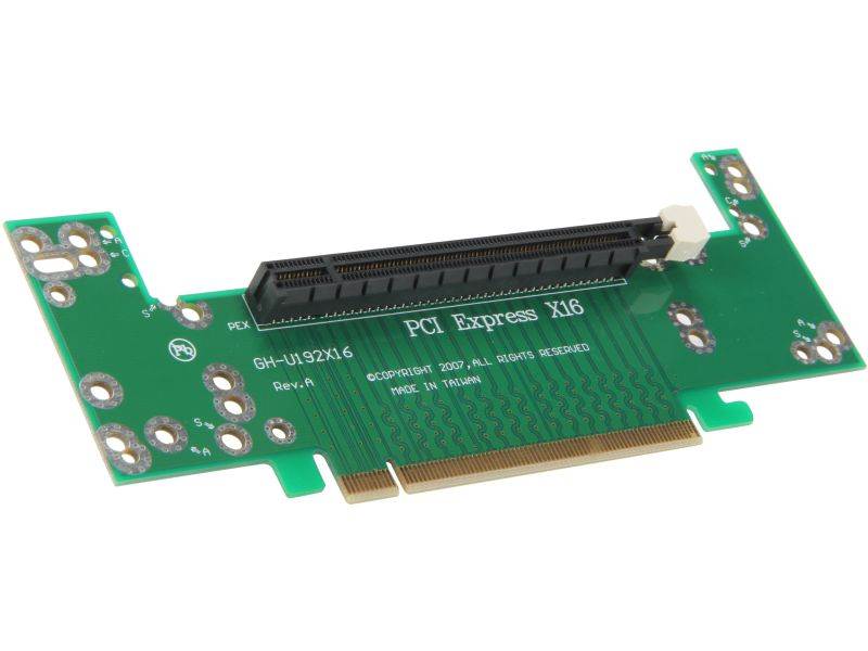 iStarUSA DD-666-2U-M 2U PCIe x16 to PCIe x16 Riser Card Middle Position