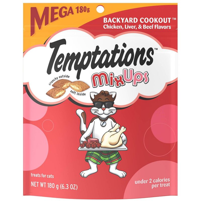 Temptations MixUps Backyard Cookout Flavor Cat Treats - 6.3oz