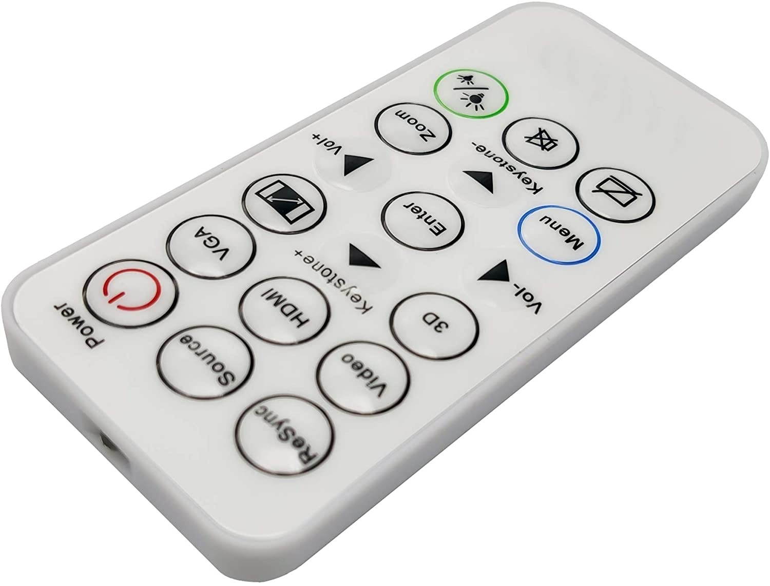 INTECHING SP.8VH02GC01 Projector Remote Control for Optoma DAESSGN, DS344, DS346, DW346, DX345, DX346, H112e, H182X, HD28HDR, HD39HDR, S310e, S315, S316, W310, W312, W316, X312, X315, X316