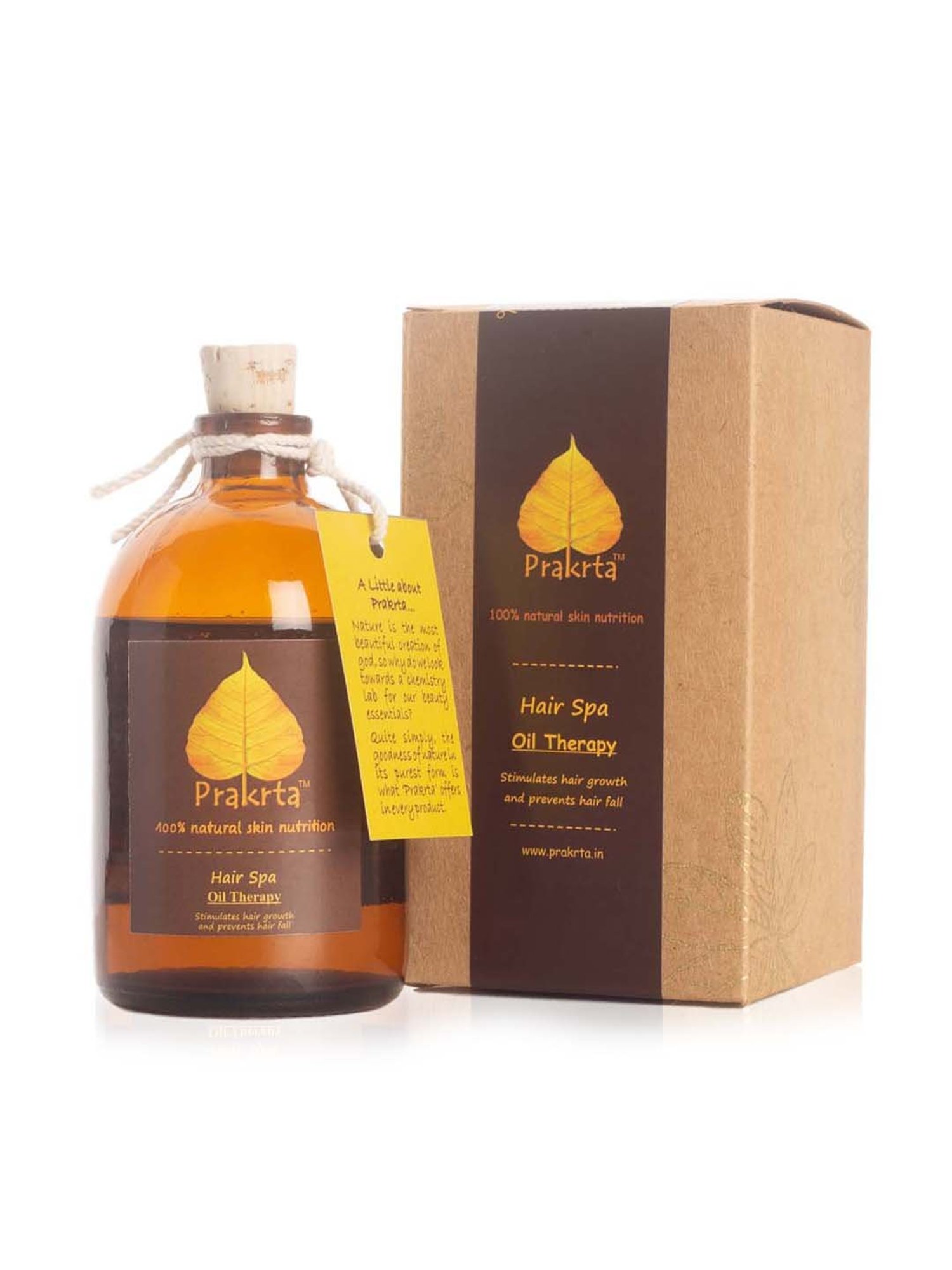 Prakrta Hair Spa Oil Therapy - Hair Oil To Prevent Hair Fall and Provide Deep Conditioning - 100 ml
