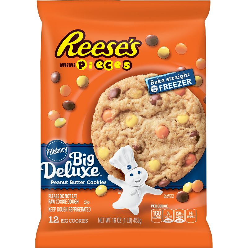 Pillsbury Ready to Bake Cookie Reeses Mini Pieces - 16oz/12ct