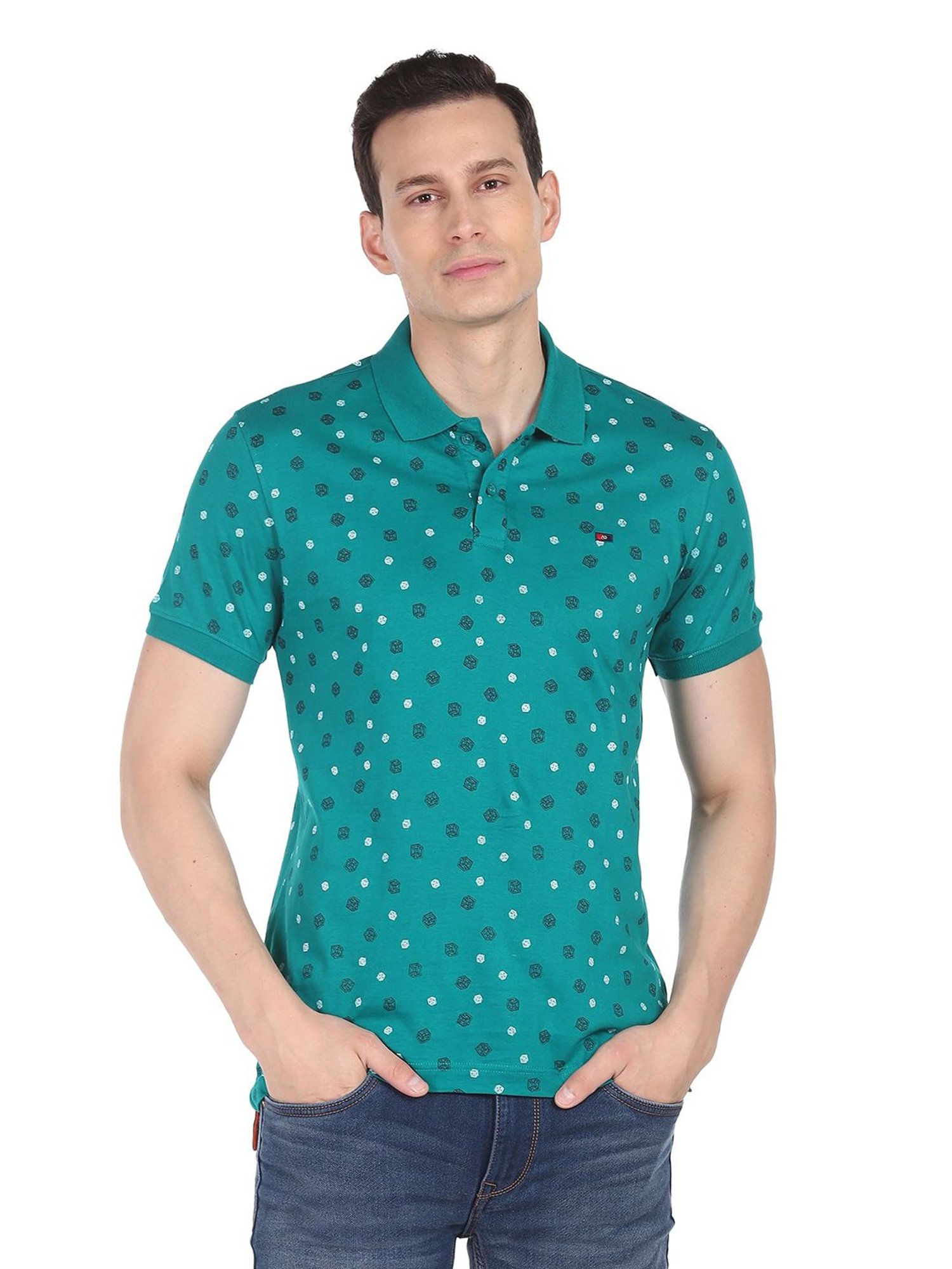AD by Arvind Blue Polo T-Shirt