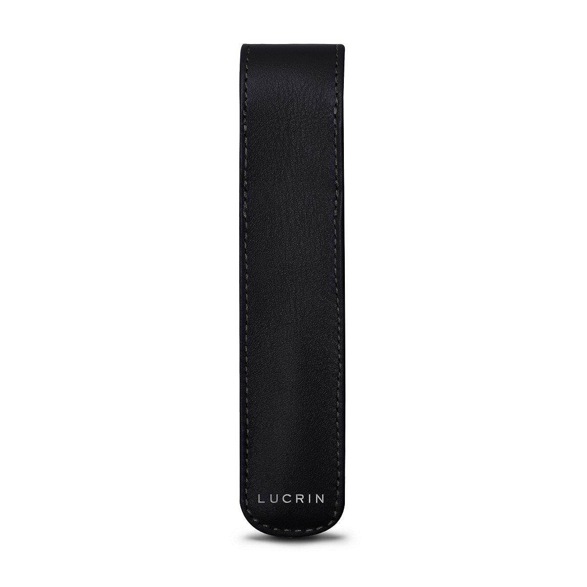 Lucrin - Pen holder - Black - Smooth Leather