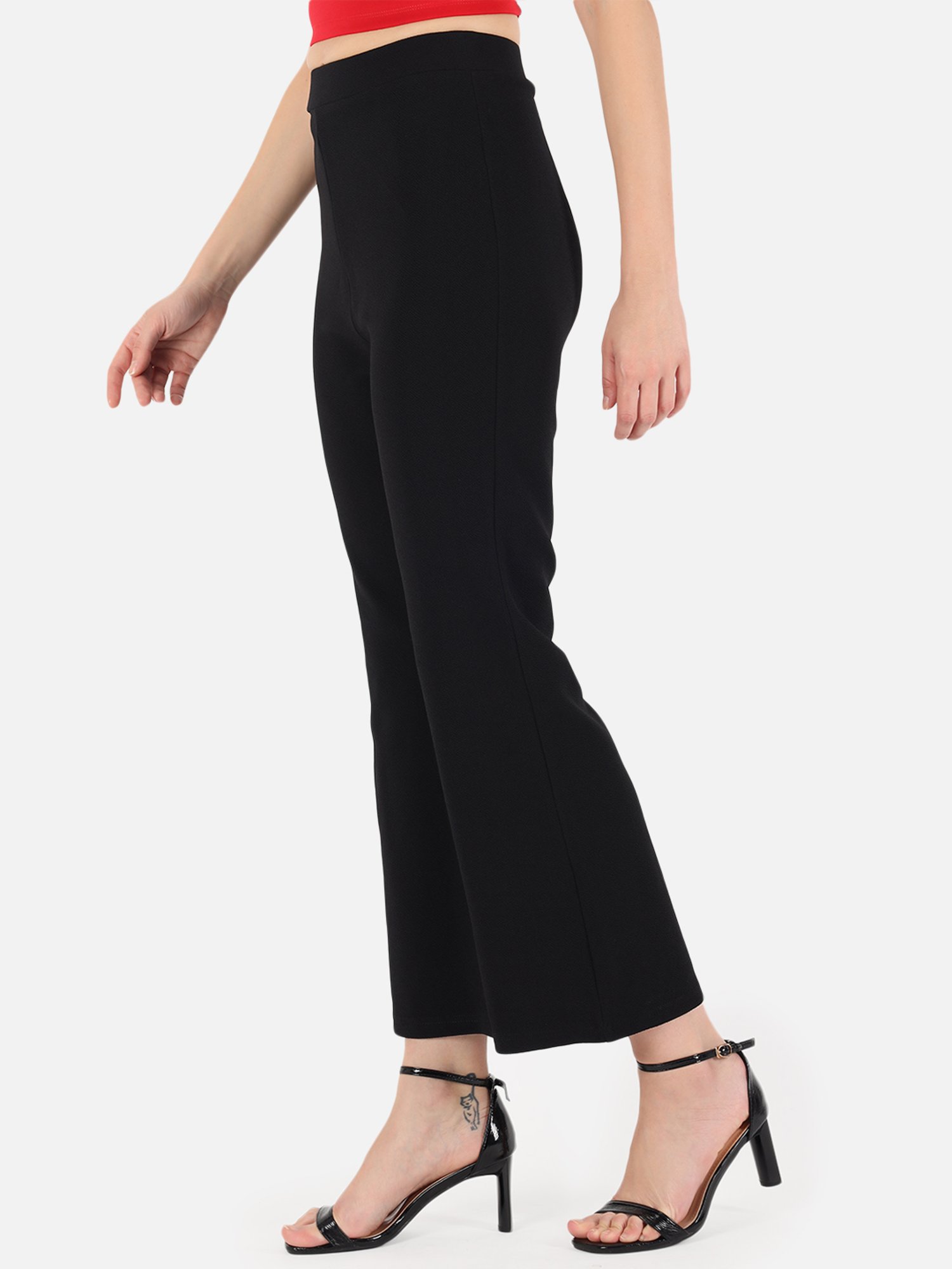 Trend Arrest Black Regular Fit Pants