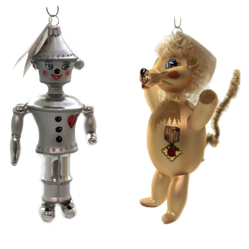 Laved Italian Ornaments Mago Di Oz Dorothy Lion Tinman Scarecrow  -  Tree Ornaments