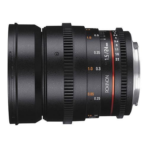 Rokinon 24mm T1.5 Cine Wide Angle Lens for Canon EF Mount #DS24M-C