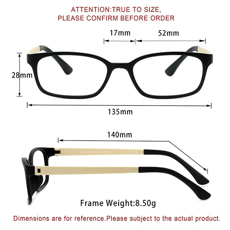 Blue Light Blocking Glasses Anti Eyestrain Computer ReadingGamingTV Glasses for Women and Men Anti Glare BlackYellow 025 Magnification