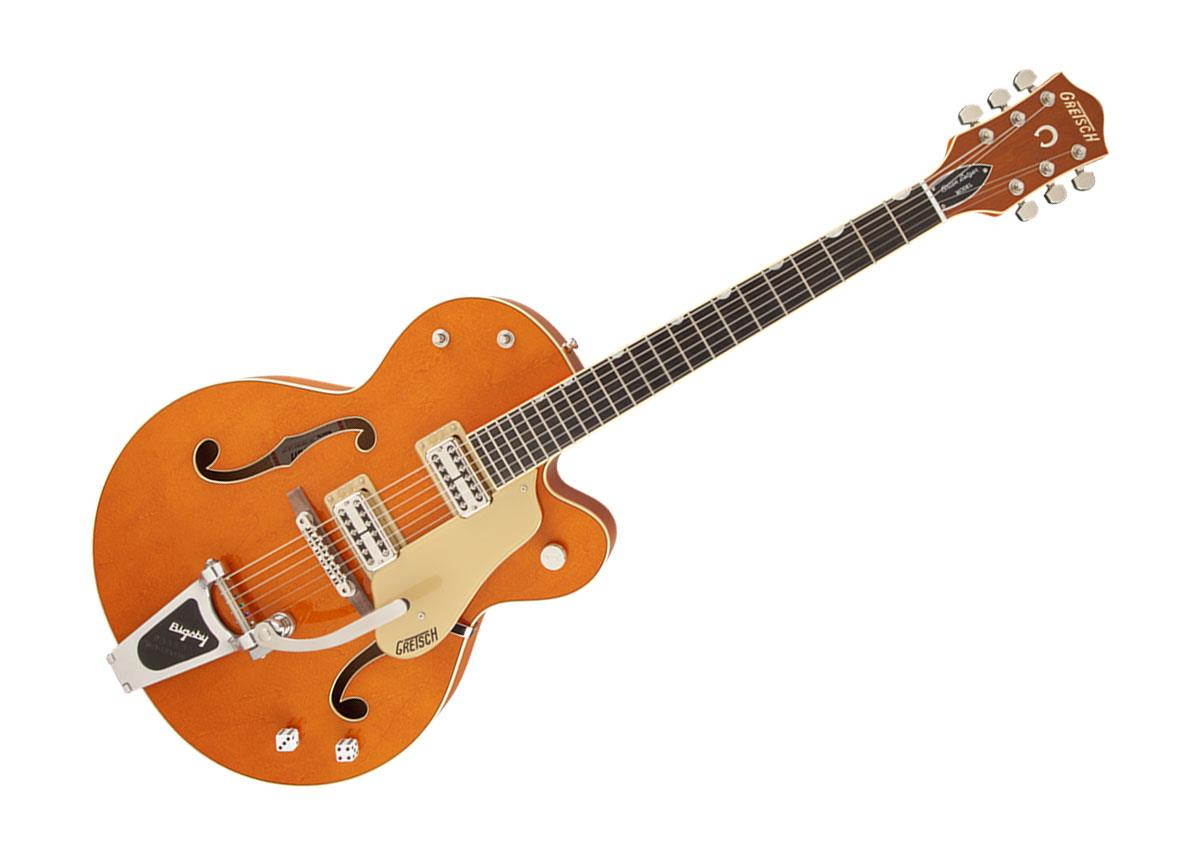 Gretsch G6120SSLVO Brian Setzer Nashville Guitar, Vintage Orange Lacquer