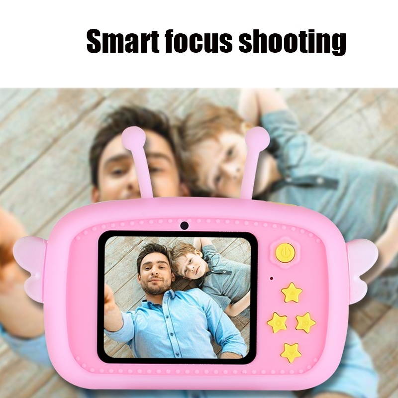 Kids Camera, Children Toy Camera HD Front and Rear Dual-lens Camera Cartoon Digital Camera