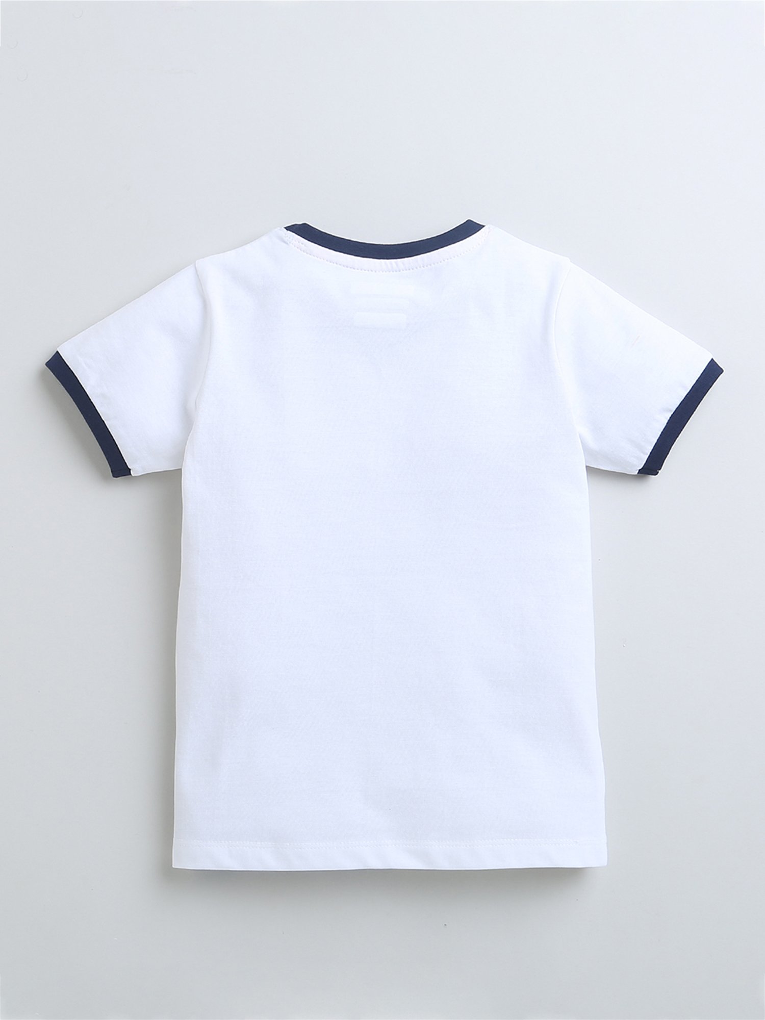 Bumzee Kids White Printed T-Shirt