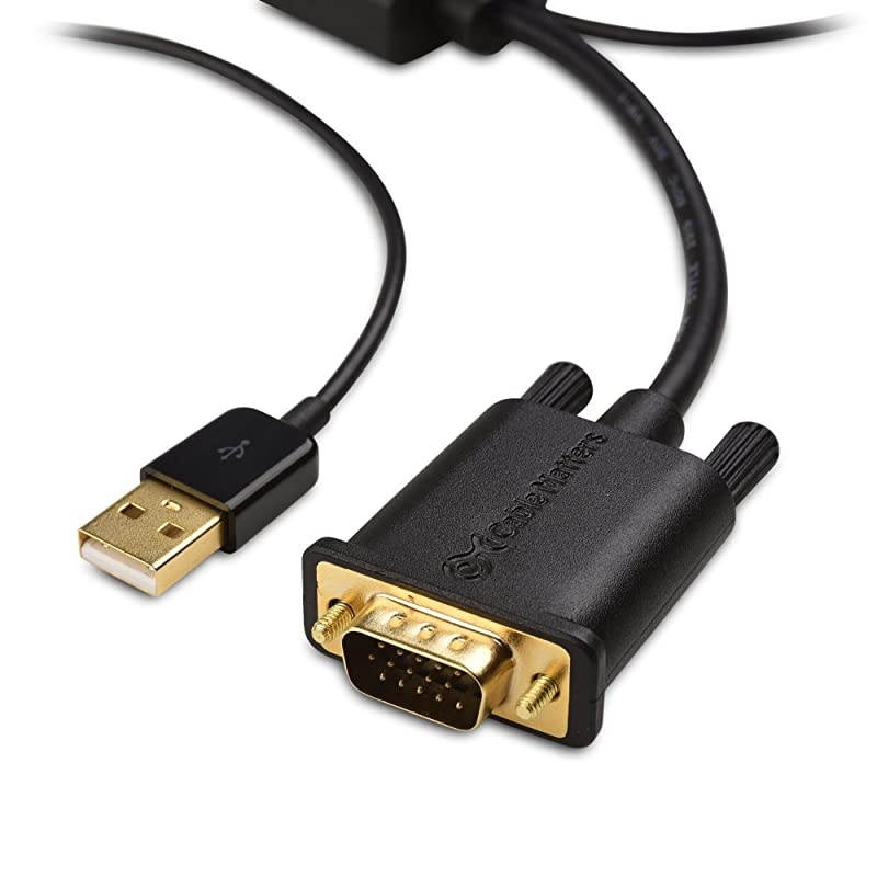 Matters VGA to HDMI Adapter for Monitor and TV VGA to HDMI Converter with Audio Support