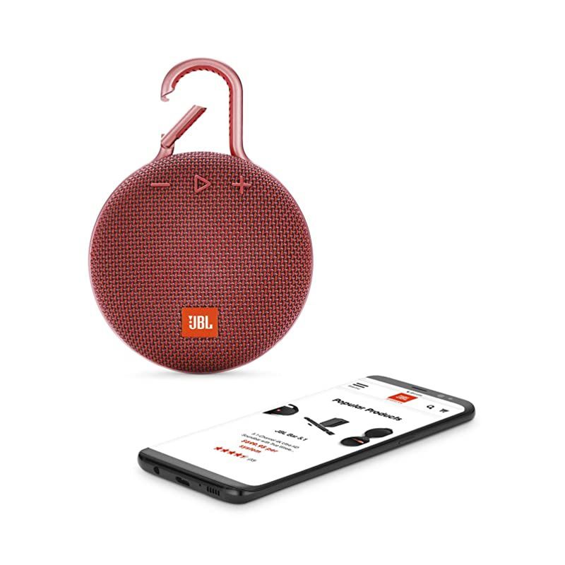 CLIP 3 Waterproof Portable Bluetooth Speaker Red