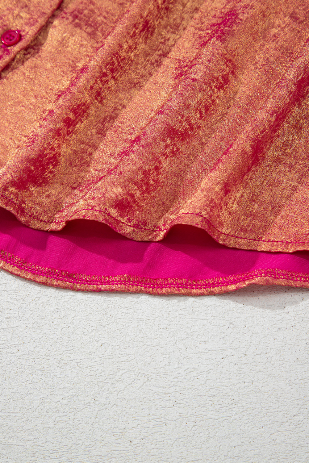 Rose Leopard Print V Neck Plus Size Tee