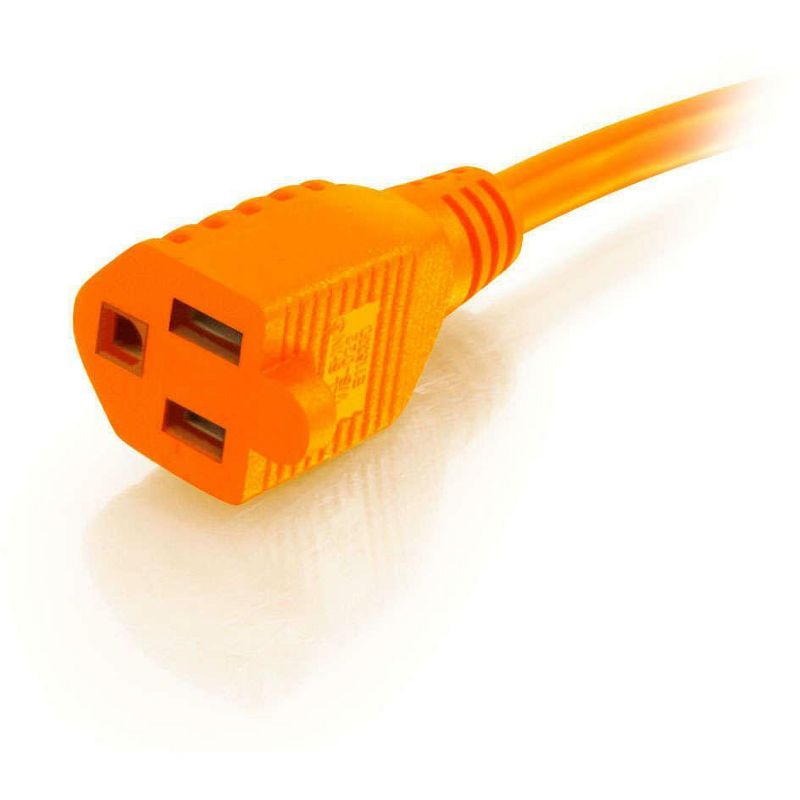 C2G 75ft 16 AWG Hospital Grade Power Extension Cord (NEMA 5-15P to NEMA 5-15R) - Orange - For Computer, Monitor, Printer, Scanner - 125 V AC / 13 A