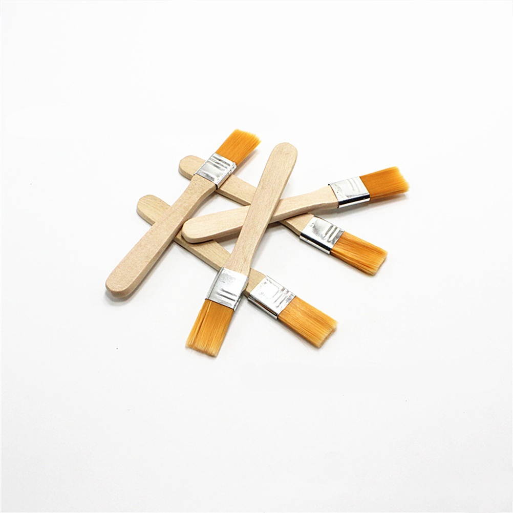 20pcs Small Cleaning Brush Dedusting Brush Wooden Handle Maintenance Brush for Paint Keyboard