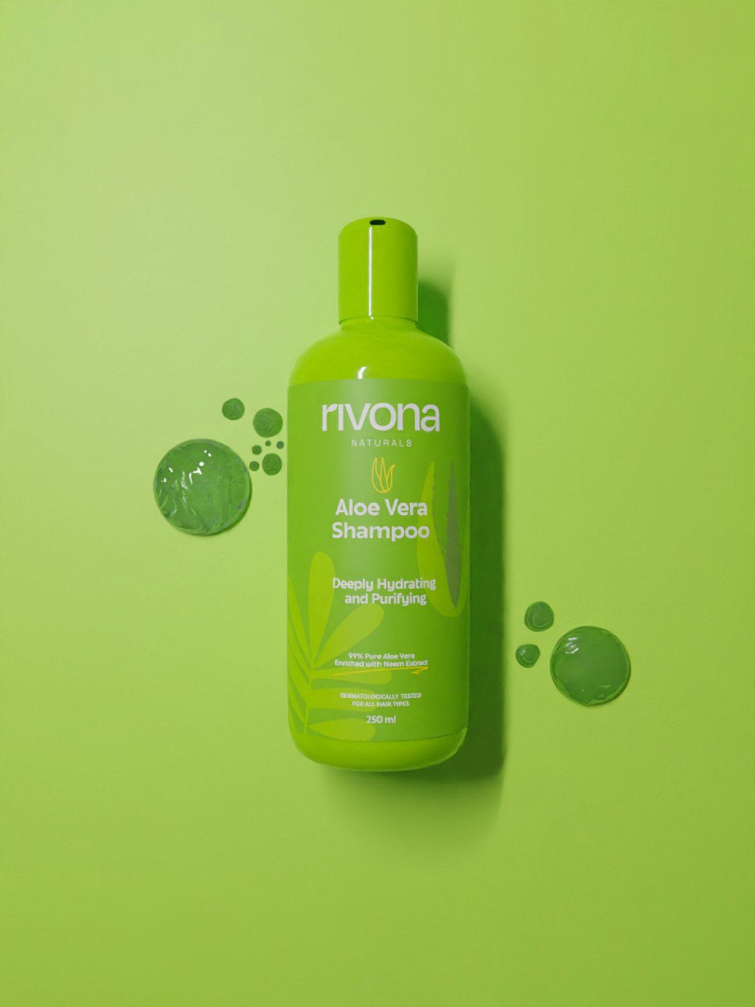 Rivona Naturals Deeply Hydrating and Purifying Aloe Vera Shampoo - 250 ml