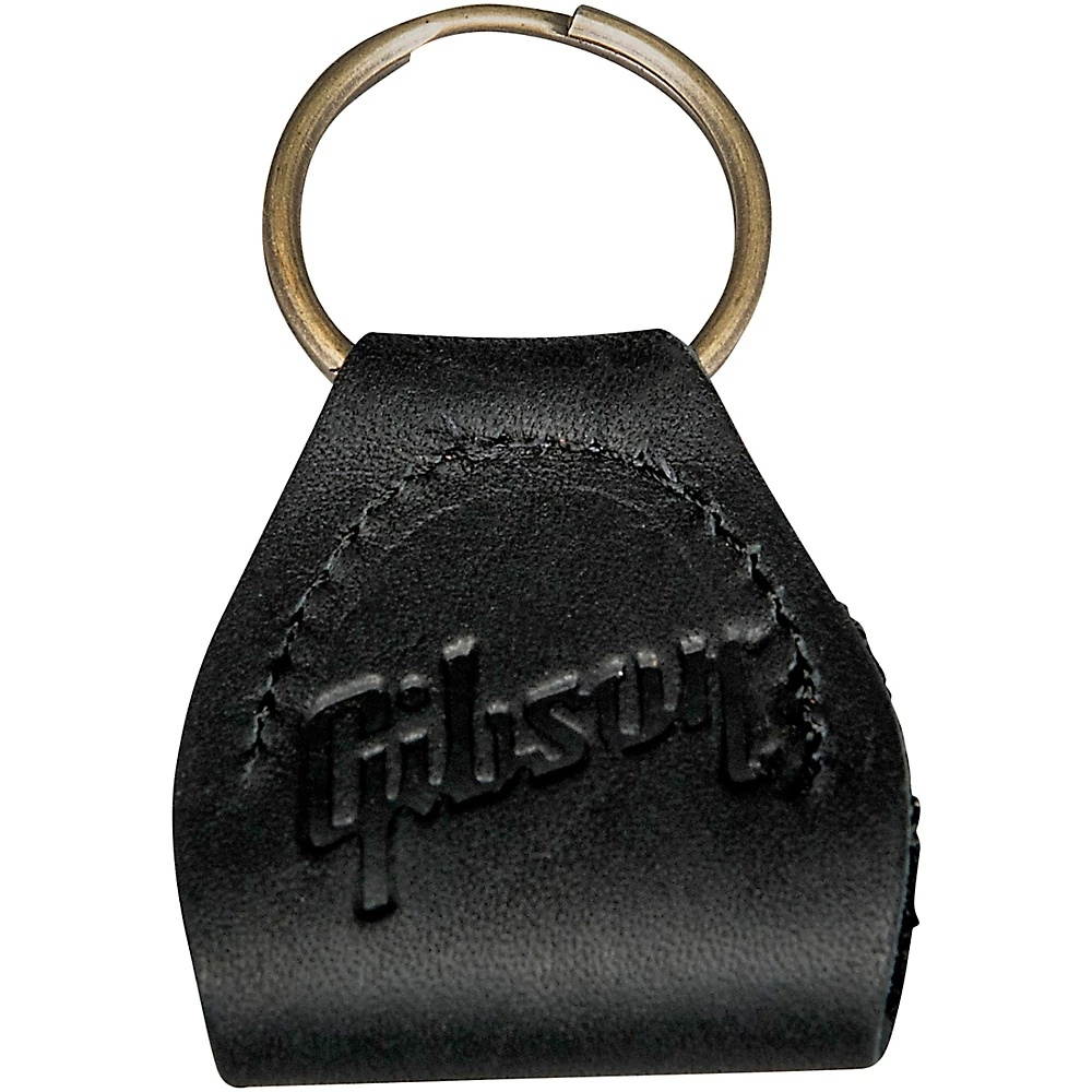 Gibson Premium Leather Pickholder Keychain Black