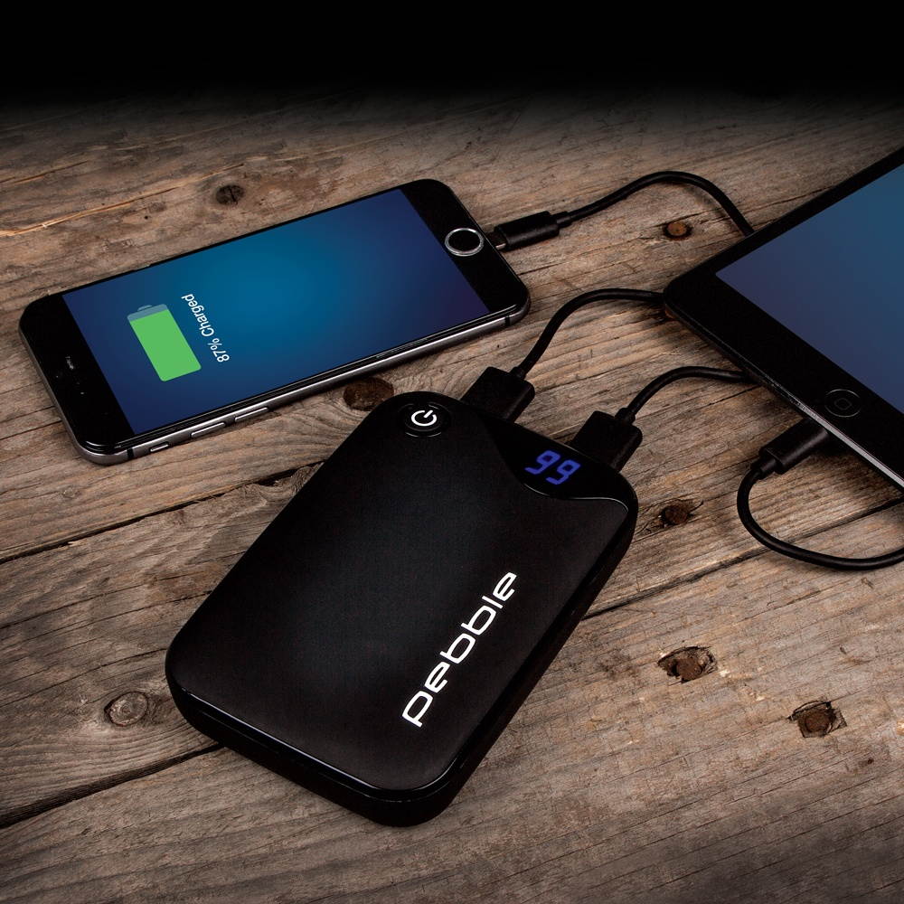 Veho Pebble P-1 Dual USB Portable Power Bank- 10,400mAh
