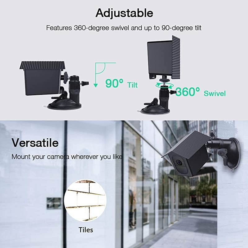 Protective Weatherproof Housing + Suction Cup Mount for Arlo Pro Arlo Pro 2Compatible Mount for Tiles and GlassSturdyampStable 2 Pack