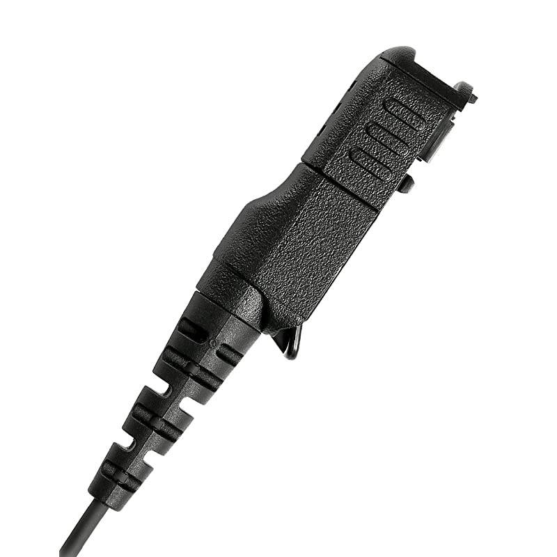 Wire Earpiece with Reinforced Cable for Motorola Radios XPR3300 XPR3500 XPR3300e XPR3500e XPR 3300 3500 3300e 3500e Series Acoustic Tube Headset Compact PTTMic Clear Audio Transmission