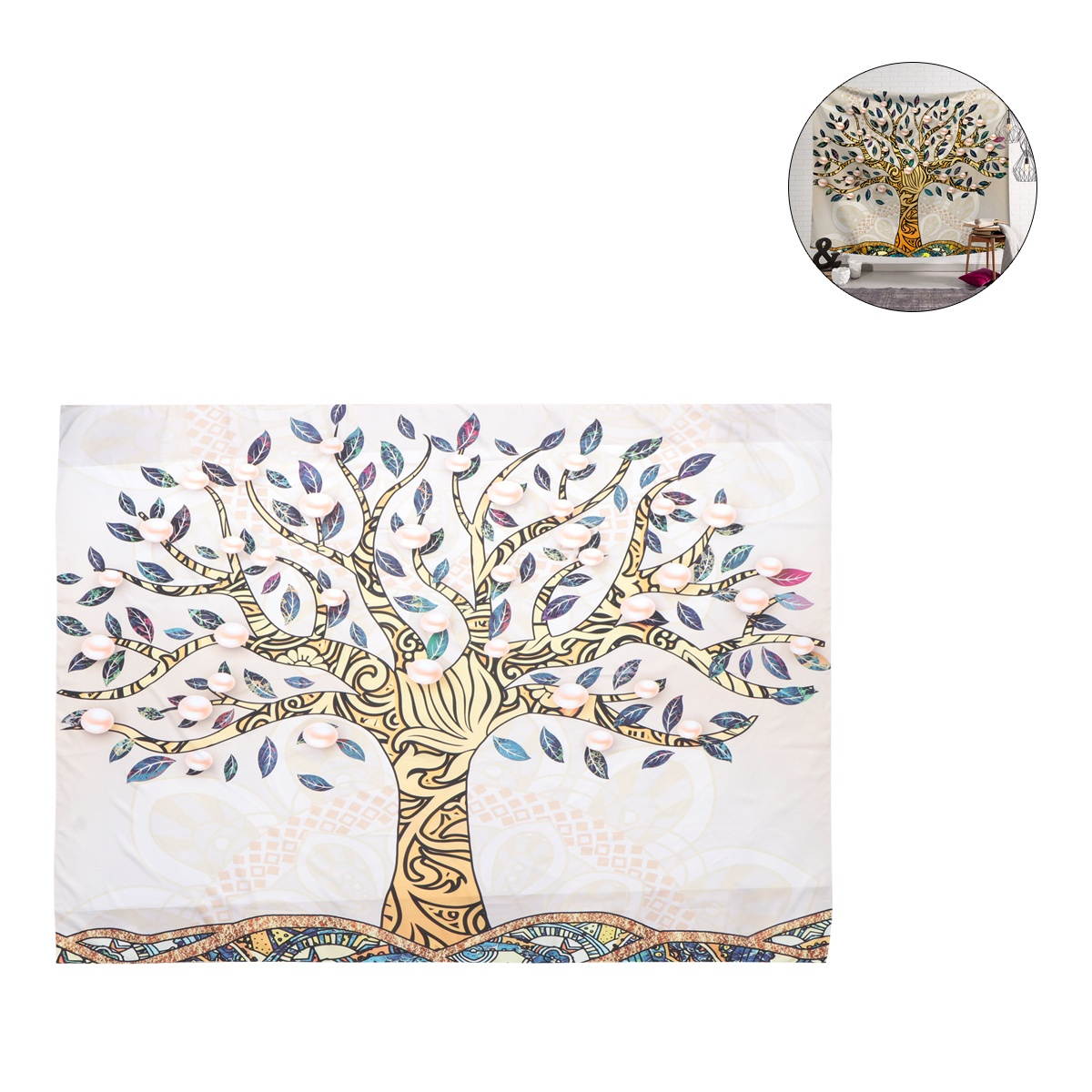 1Pc Wall Hanging Tapestry Bath Towel Decoration Printing Tapestry for Home