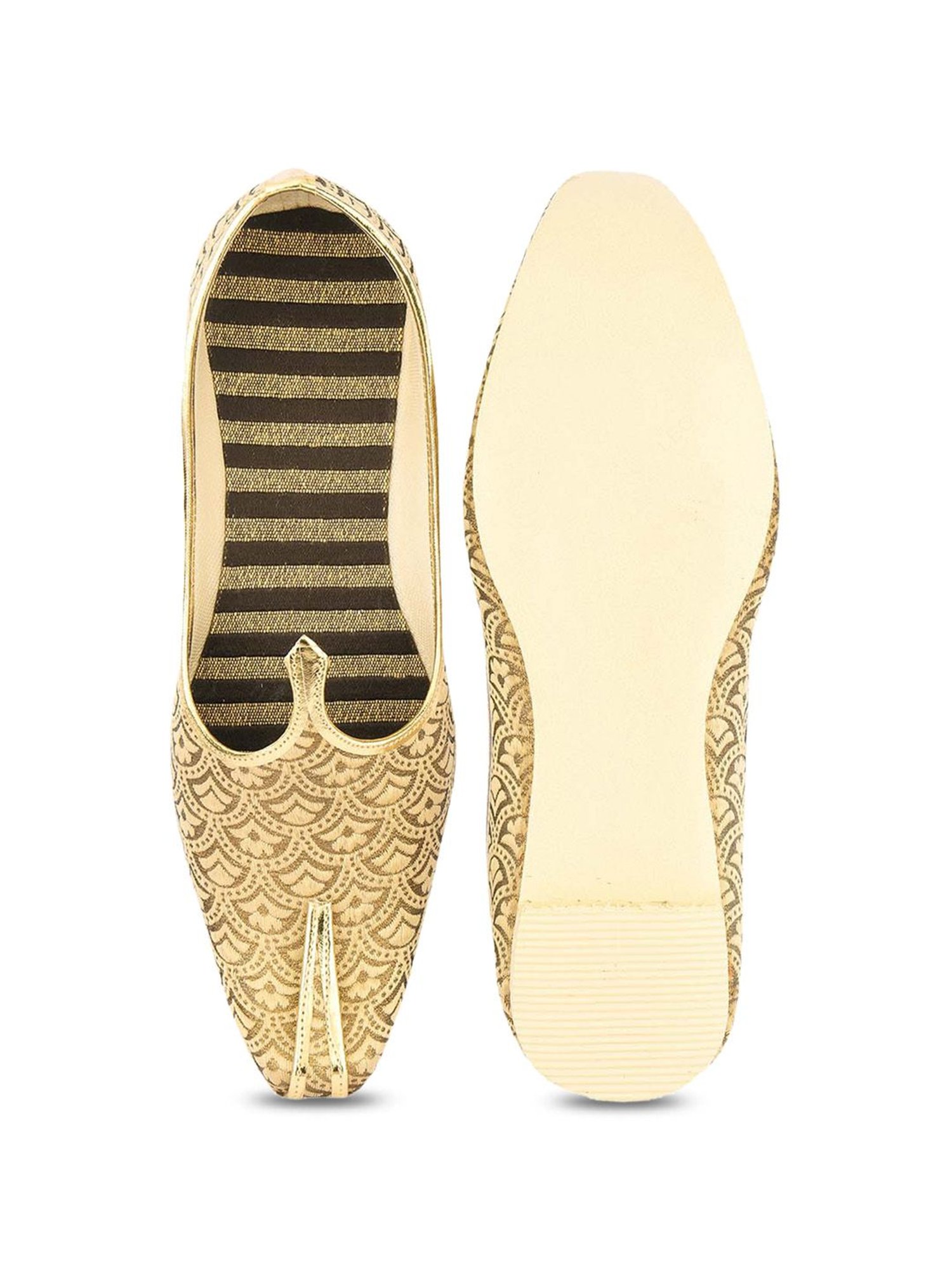 Fausto Men's Brown Ethnic Juttis