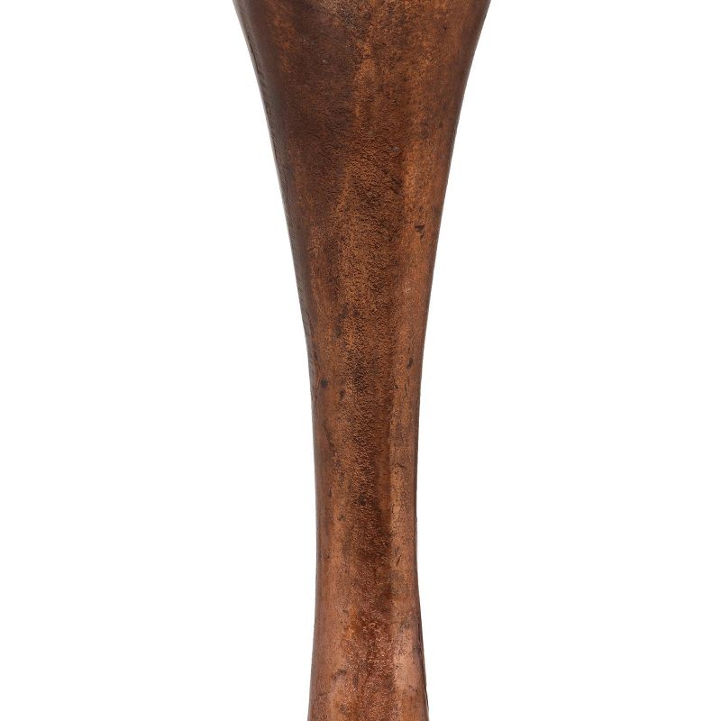 Dagmar Boho Handcrafted Aluminum Tulip Accent Table - Burnt Copper - Christopher Knight Home