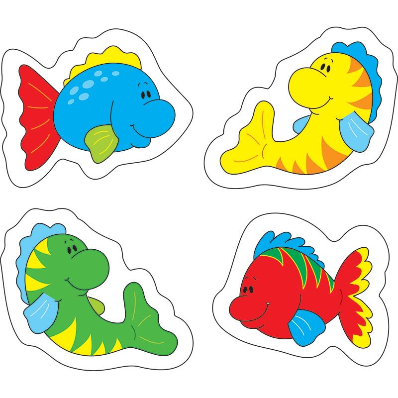 CARSON DELLOSA CD-5252 FISH STICKERS 144 COUNT