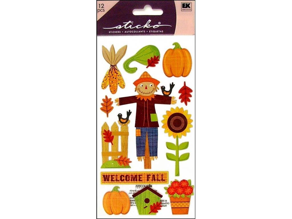 Sticko Harvest Stickers-Glitter Welcome Fall